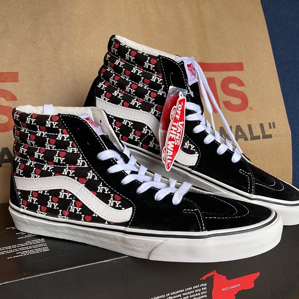 Vans Sk8-Hi The General I Love NY Black sneakers Men’s - Picture 6 of 16